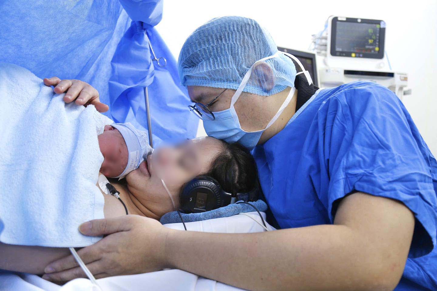 The baby boy was born healthy. Photo: Hospital provided