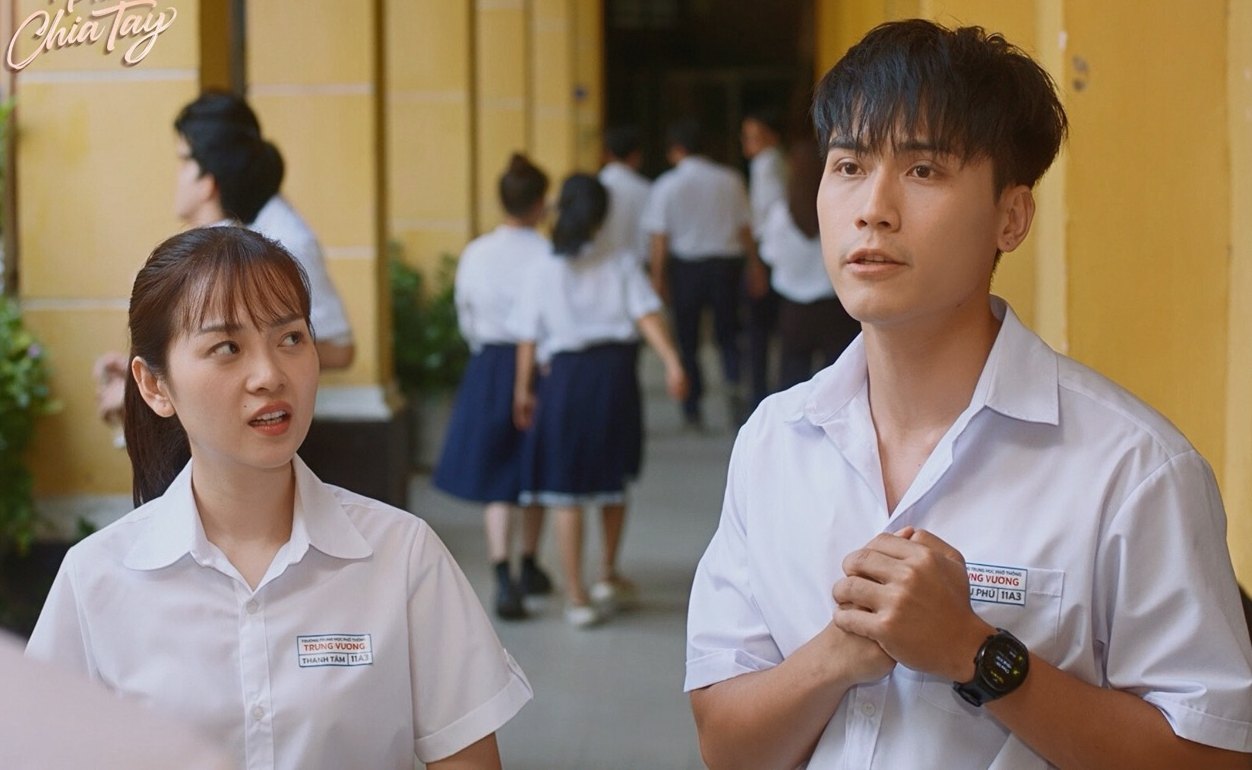 Cặp đôi thủ vai trong phim. Ảnh: Đoàn phim.