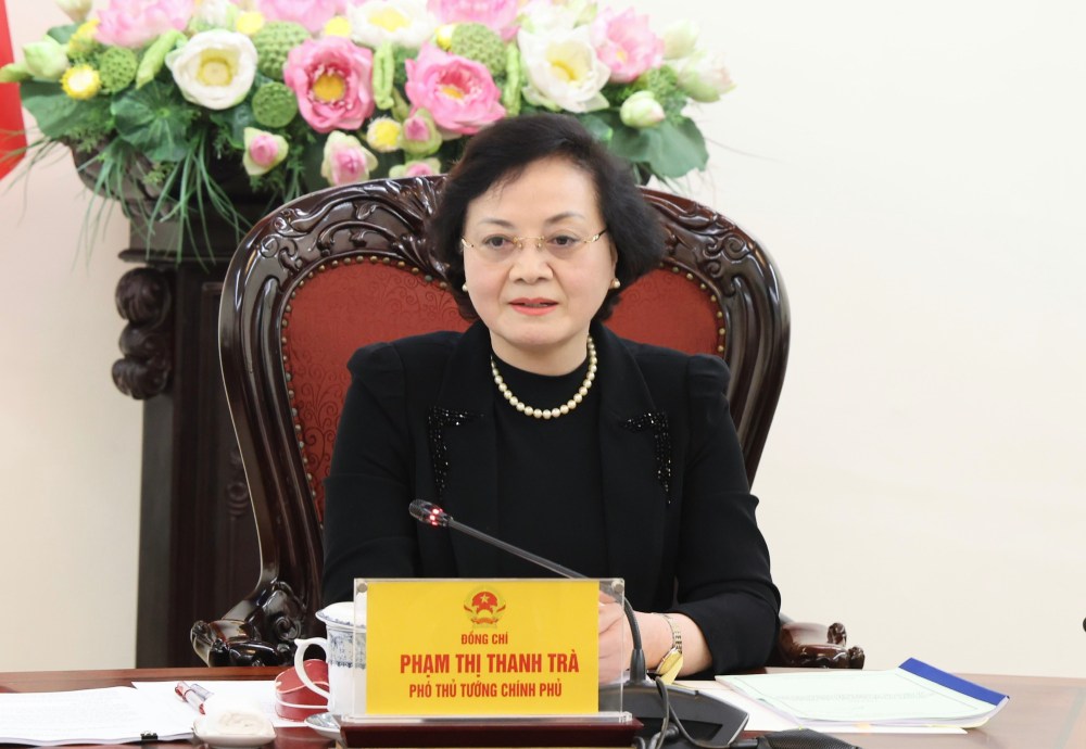 Party Central Committee Secretary, Deputy Prime Minister Pham Thi Thanh Tra emphasized the opening of a pilot mechanism for hiring and recruiting leaders. Photo: Thu Giang