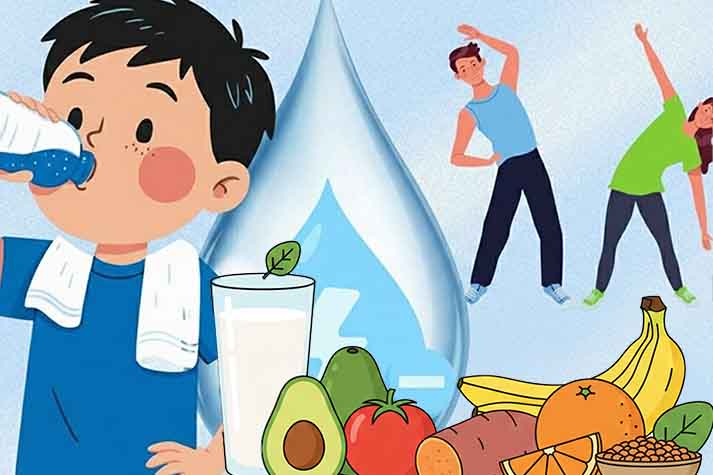 Electrolyte-rich foods help protect the heart and muscles. Graphics: Thien Nhan