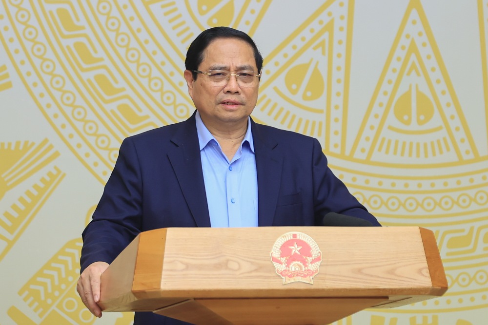 Prime Minister Pham Minh Chinh - Head of the Central Steering Committee for Housing Policy and Real Estate Market, chaired the 6th Meeting of the Steering Committee. Photo: Nhat Bac