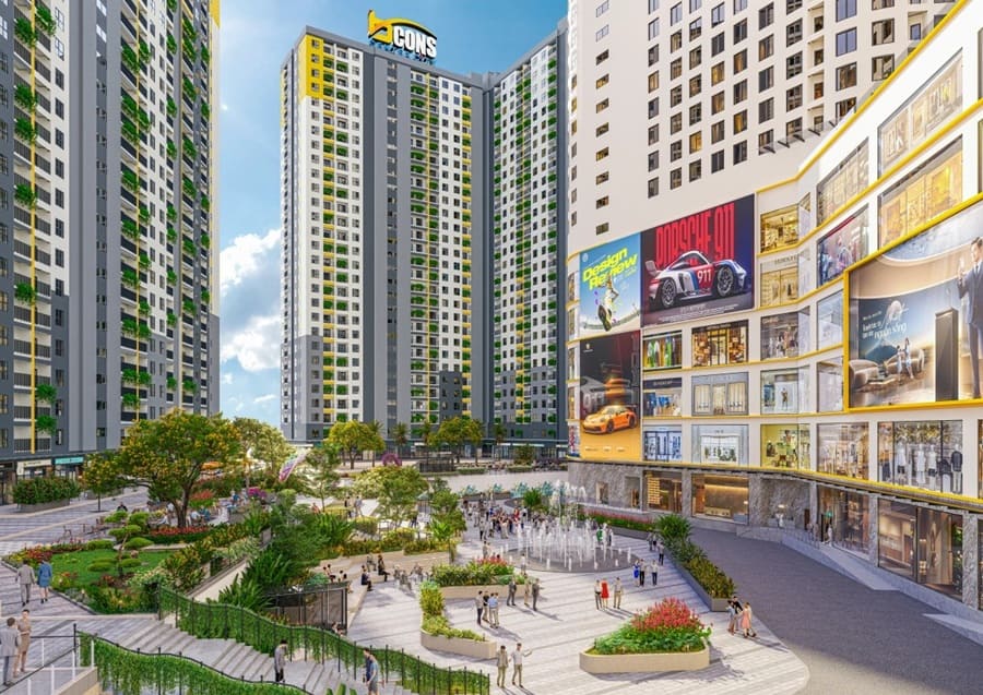 Phối cảnh tiện ích tại Bcons Center City. Ảnh: Bcons
