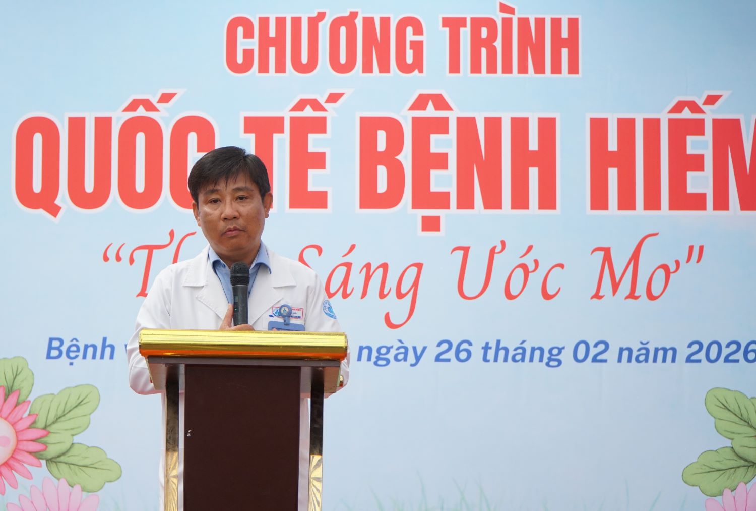  TS.BS CKII Ngô Ngọc Quang Minh - Giám đốc Bệnh viện Nhi đồng 1 phát biểu tại