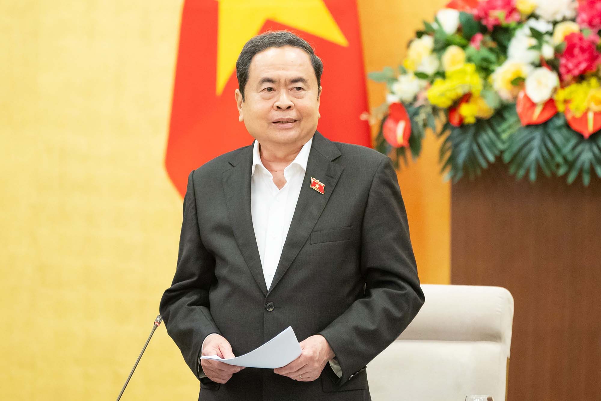 Politburo Member, National Assembly Chairman Tran Thanh Man. Photo: Pham Thang.