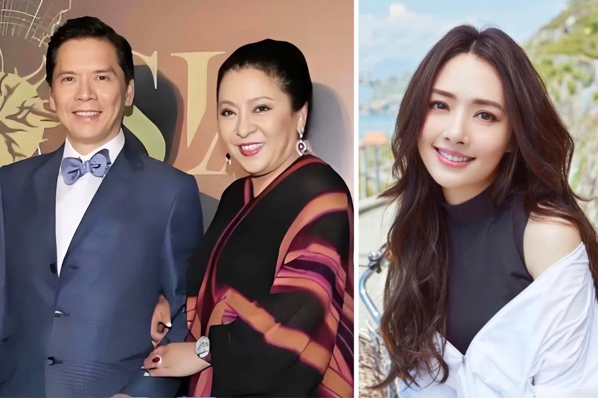 Entertainment mogul Huong Hoa Cuong - Tran Lam and daughter-in-law Quach Bich Dinh. Photo: Xinhua