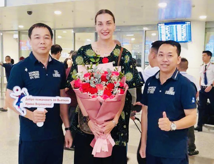 The Russian main attacker once came to Vietnam to play for the Information Corps team in 2025. Photo: Information Corps