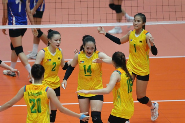 VTV Binh Dien Long An meets Supreme Chonburi in the Asian qualifiers. Photo: BDLA