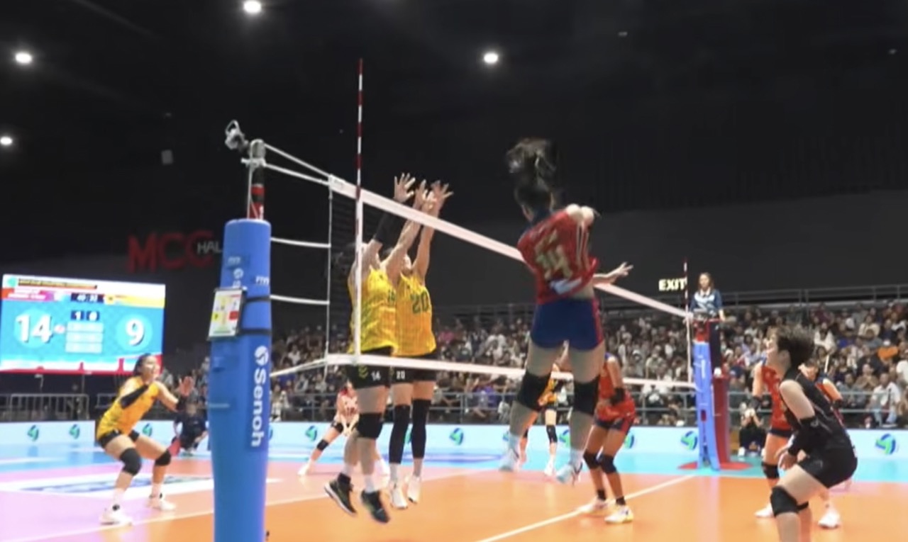 VTV Binh Dien Long An meets Supreme Chonburi in the Asian qualifiers. Photo: BDLA