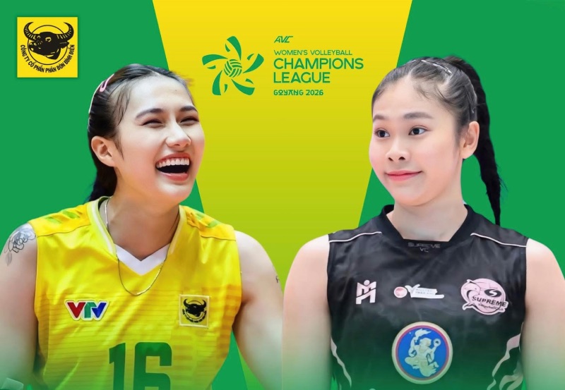 VTV Binh Dien Long An meets Supreme Chonburi in the Asian qualifiers. Photo: BDLA