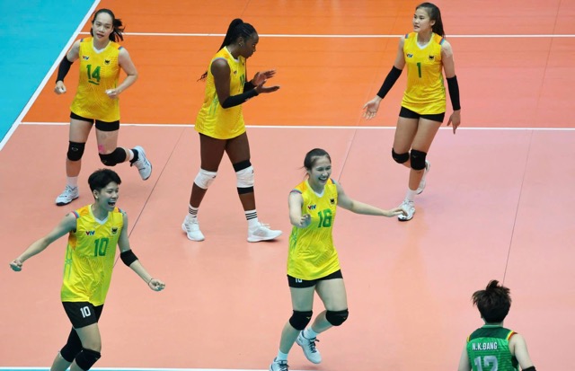 VTV Binh Dien Long An meets Supreme Chonburi in the Asian qualifiers. Photo: BDLA