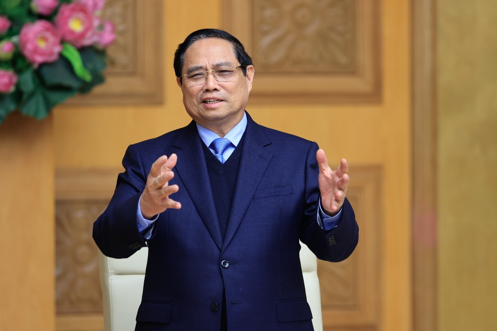 Prime Minister Pham Minh Chinh will chair working sessions with Hanoi City and Ho Chi Minh City. Photo: Nhat Bac/VGP
