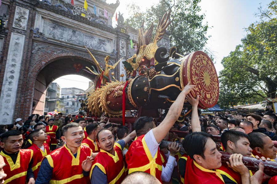 Lễ hội rước pháo Đồng Kỵ 2026. Ảnh: Mạnh Quân