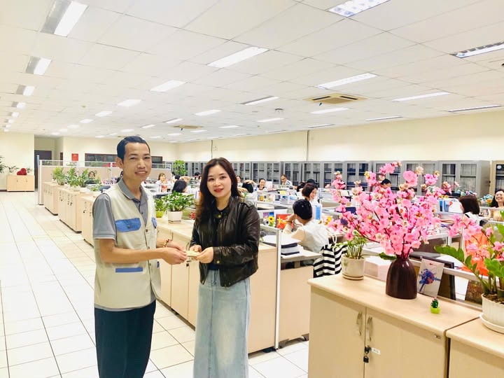 Worker Nguyen Van Luan and honest actions at Phuc Dien Industrial Park. Photo: Nissei Trade Union