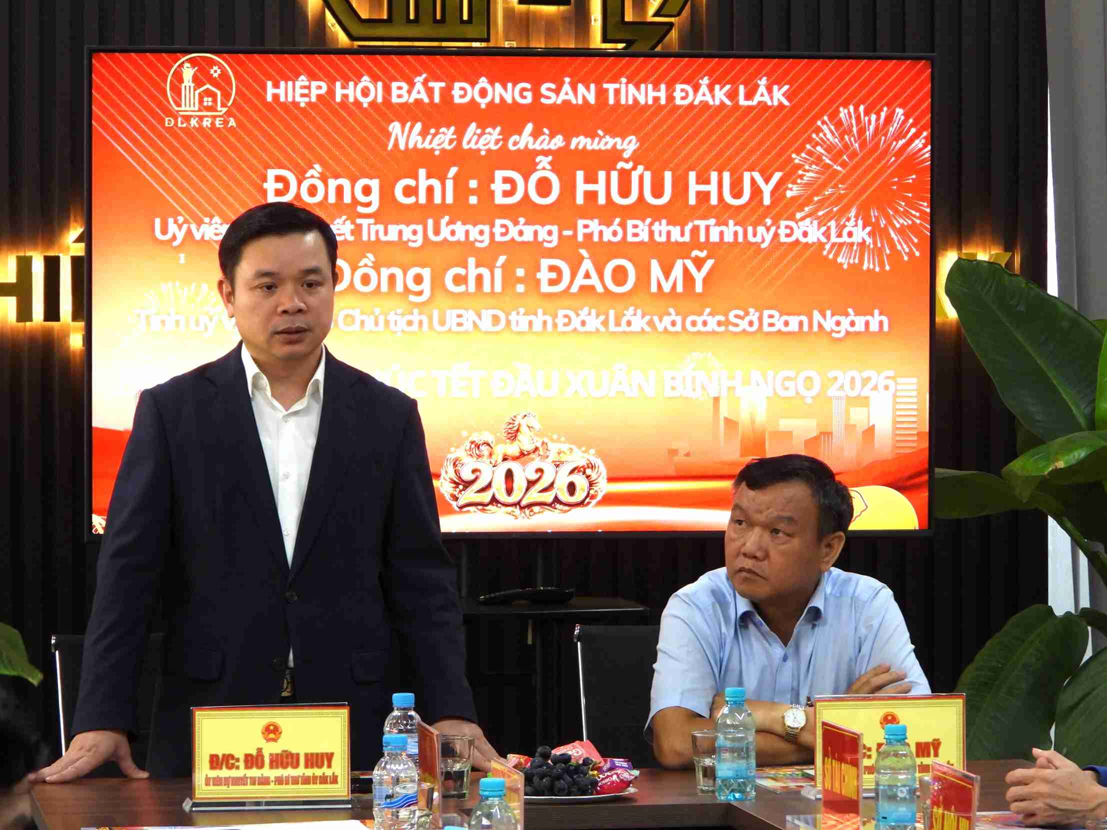 Ông Đỗ Hữu Huy - Phó Bí thư Tỉnh ủy Đắk Lắk đặt kỳ vọng vào sự phát triển bền vững của hiệp hội. Ảnh: Bảo Trung