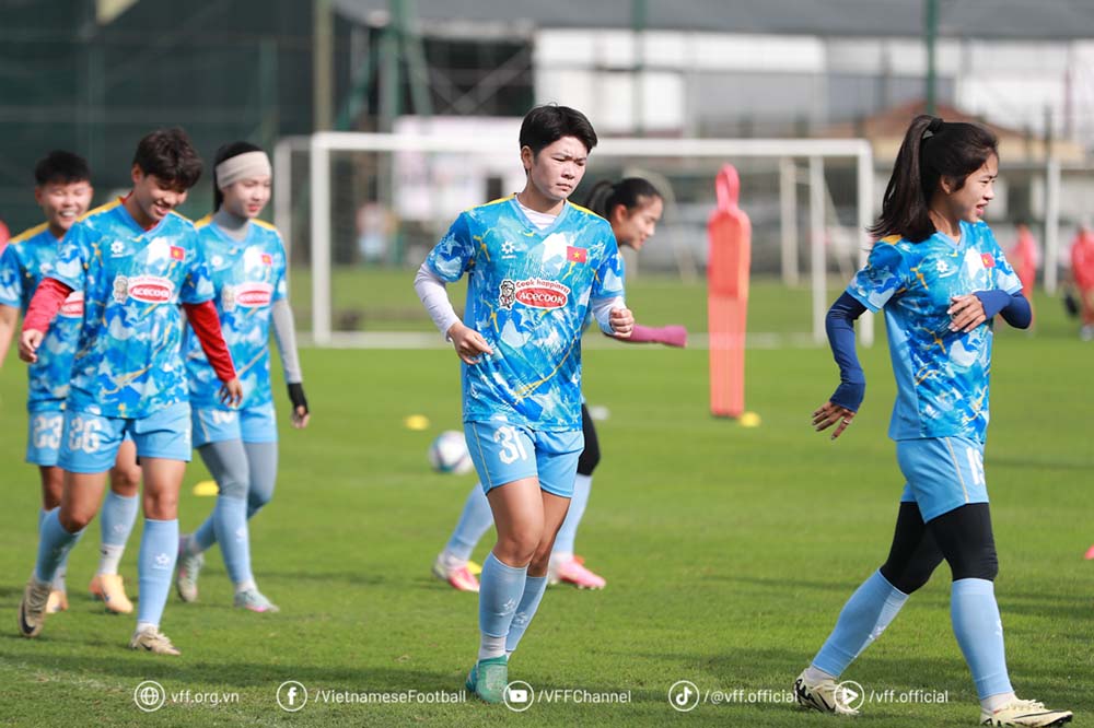 Tuyết Ngân được bổ sung vào lực lượng tuyển nữ Việt Nam dự giải châu Á. Ảnh: VFF