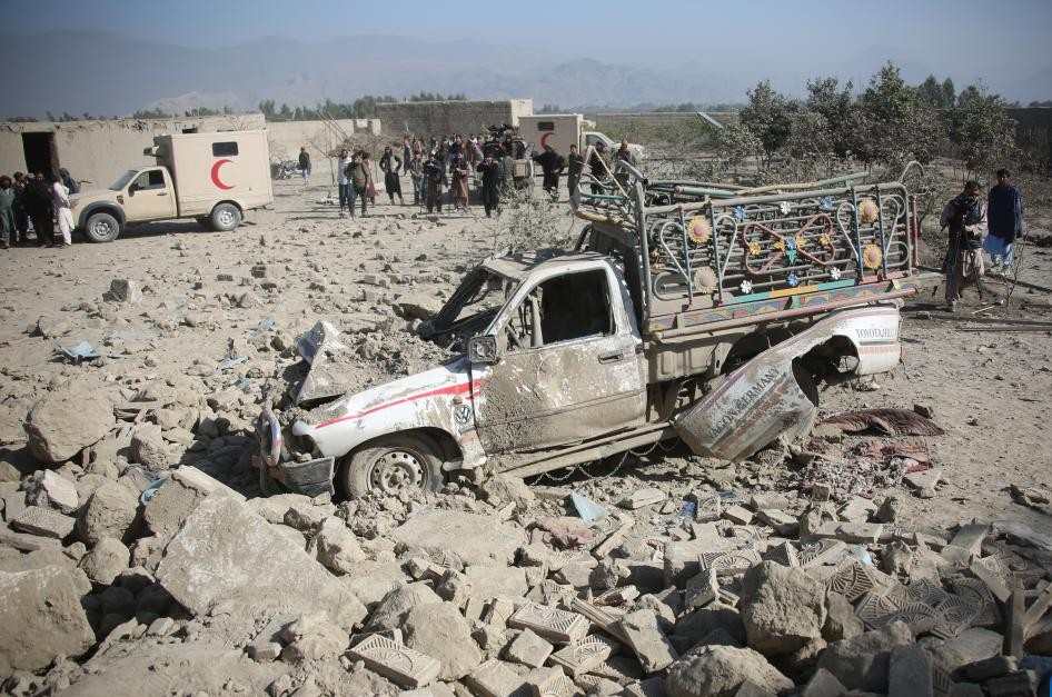 Scene of an airstrike in Nangarhar province, Afghanistan, February 22, 2026. Photo: Xinhua