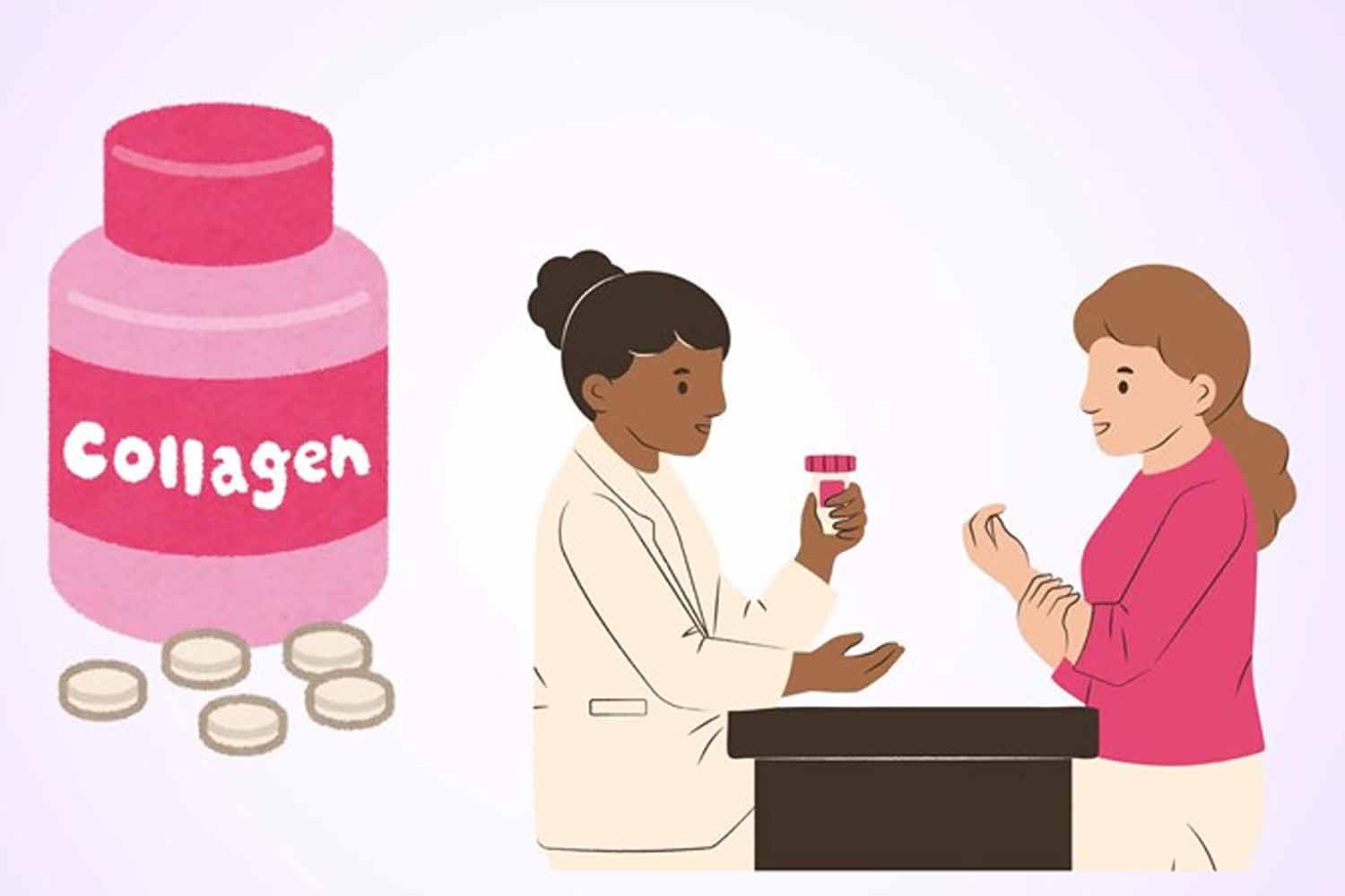 Collagen and potential risks when used. Graphics: Thien Nhan