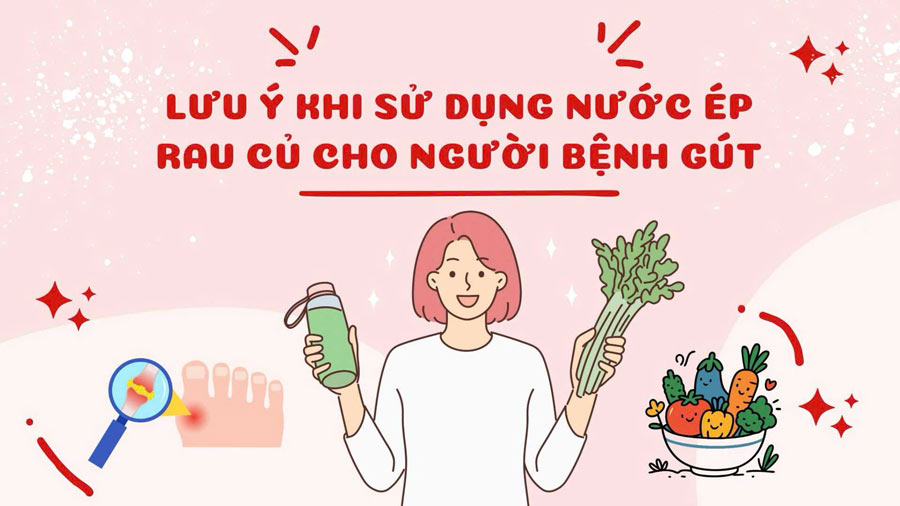 Notes when using vegetable juice for people with gout