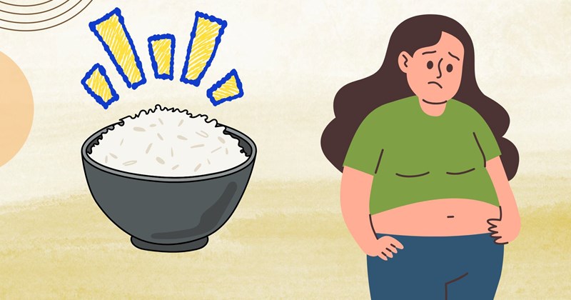 Gạo trắng và mỡ bụng: Đường huyết cao ảnh hưởng thế nào?