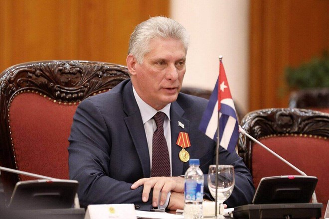 Chủ tịch Cuba Miguel Díaz-Canel Bermúdez. Ảnh: AFP