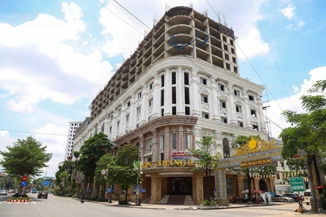 The investment project to build a Hong Kong commercial center, hotels, apartments for sale and apartments for rent is located in a golden land area in Tu Son ward, Bac Ninh. Photo: Van Truong