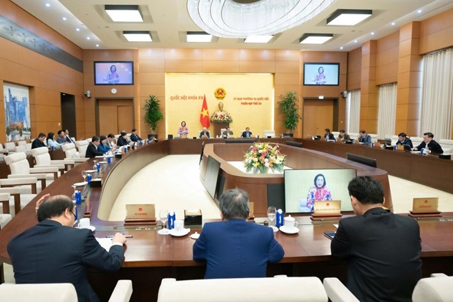 The National Assembly Standing Committee will give opinions for the 2nd time on the preparation for the First Session, 16th National Assembly. Photo: Quochoi. vn