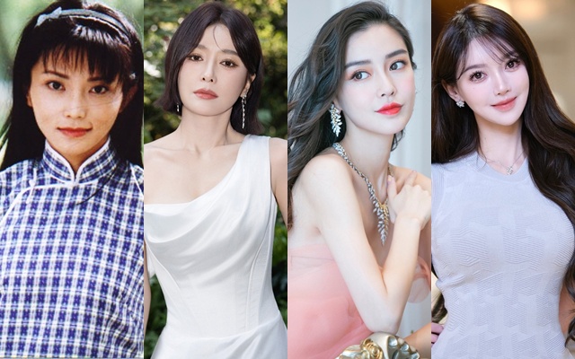 Lý Ngọc, Tần Lam, Angelababy, Diệp Kha đều là những người phụ nữ được Huỳnh Hiểu Minh yêu, kết hôn. Ảnh Weibo