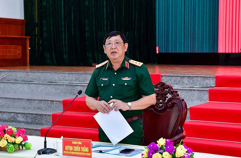 Thượng tướng Huỳnh Chiến Thắng. Ảnh: Bộ Quốc phòng