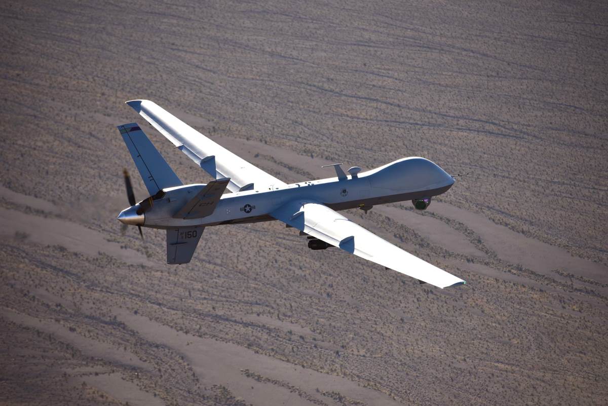 A Predator B drone of the US Customs and Border Protection Agency (CBP). Photo: CBP
