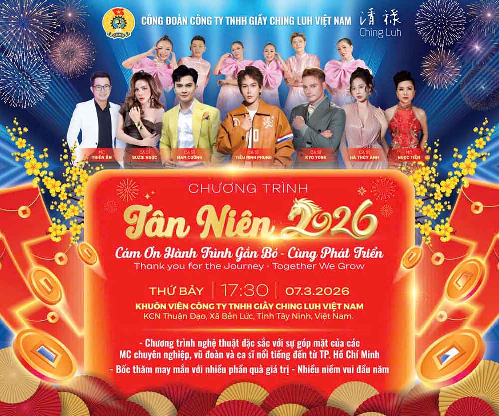 New Year's program of Ching Luh Vietnam Shoe Co., Ltd. (Tay Ninh province). Photo: Nguyen Khai
