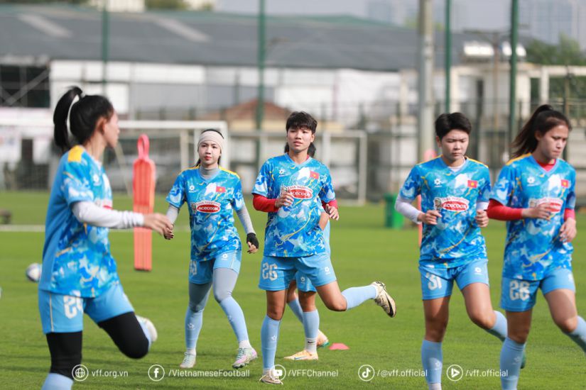 Vietnam women's team completes preparations for the 2026 Asian Championship. Photo: VFF