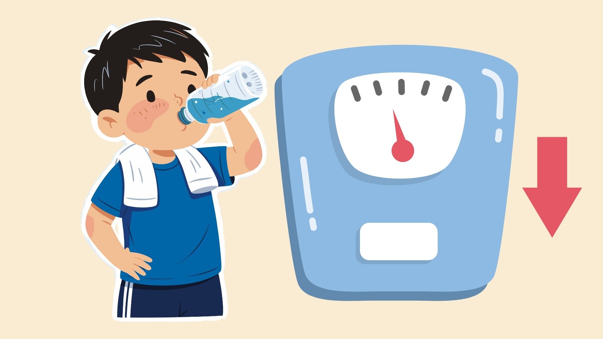 The amount of water the body needs each day when applying a weight loss regimen. Graphics: Linh Dan