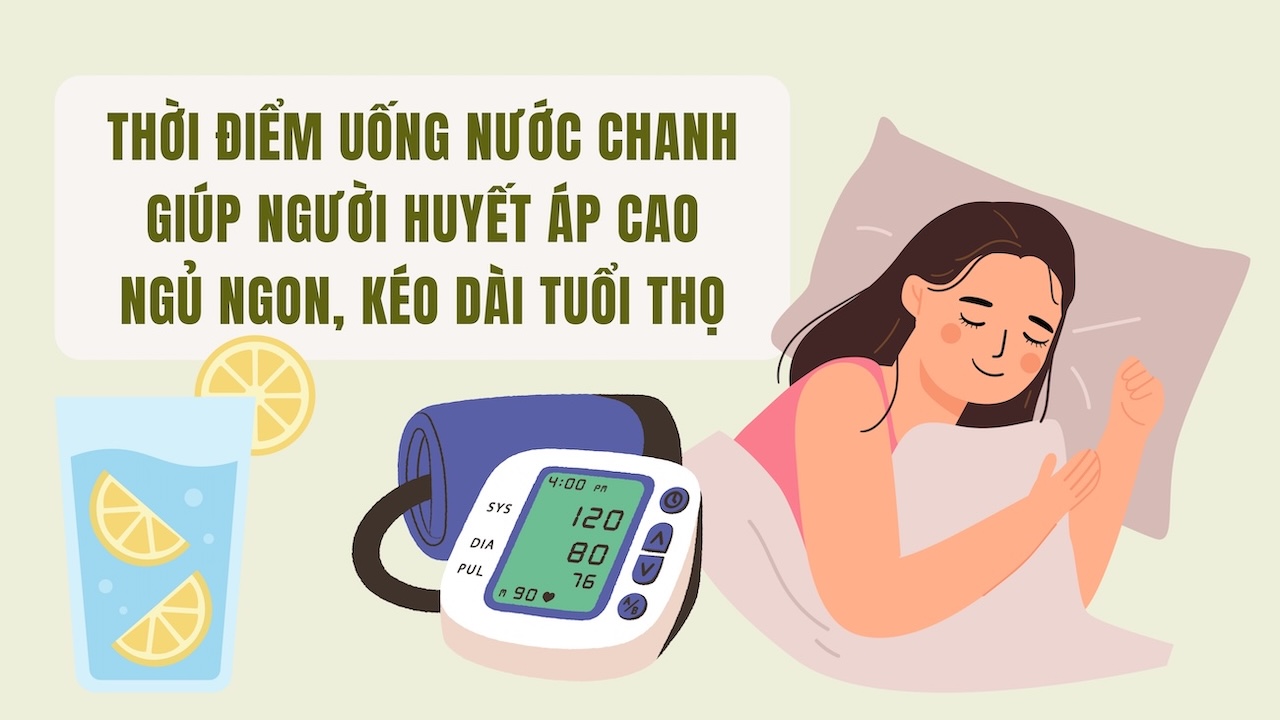 Time to drink lemon water to help people with high blood pressure sleep well and prolong life