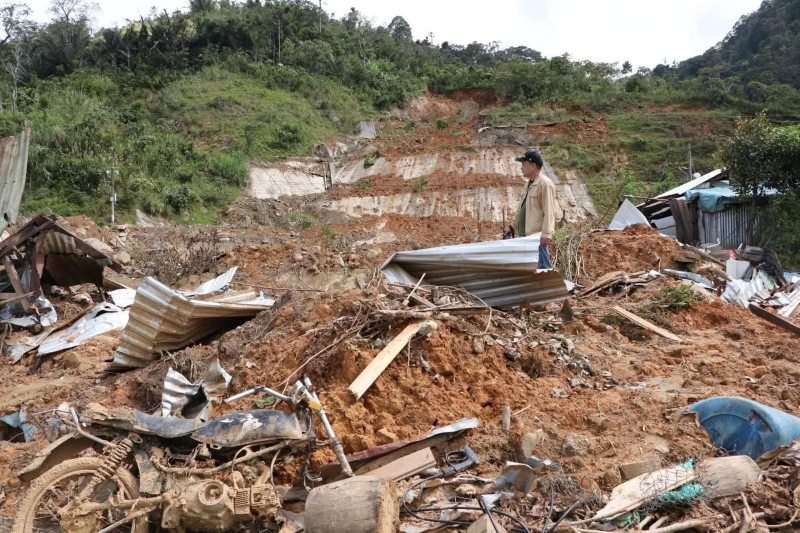 Vùng cao Đà Nẵng thiệt hại nặng nề, tan hoang sau những trận mưa lũ, sạt lở liên tiếp cuối năm 2024, 2025. Ảnh: Trường An