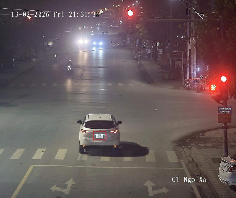 Car owner fined remotely in Bac Ninh. Photo: Bac Ninh Traffic Police