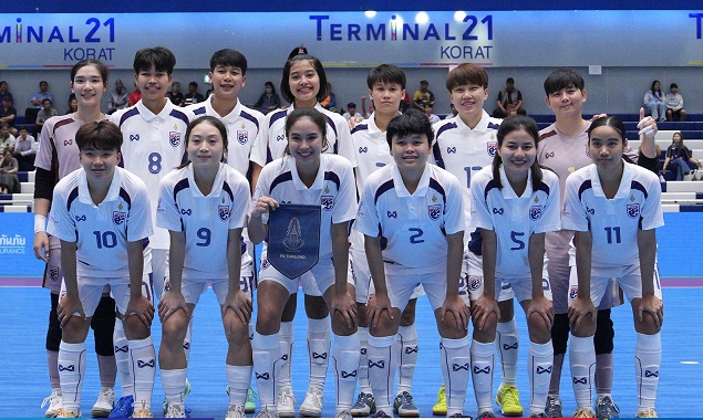 Tuyển futsal nữ Thái Lan quyết tâm lên ngôi tại giải futsal Đông Nam Á 2026 diễn ra trên sân nhà. Ảnh: FAT