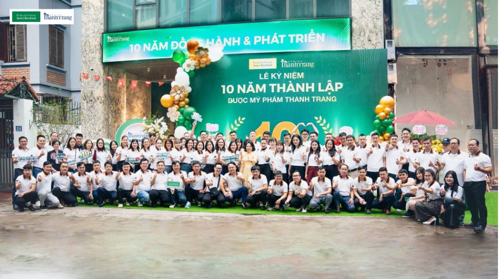 Lễ kỷ niệm 10 năm gắn bó & phát triển của Thanh Trang Pharma với sự tham gia của khách hàng, đối tác và cán bộ nhân viên từ Bắc đến Nam. Ảnh: Thanh Trang Pharma