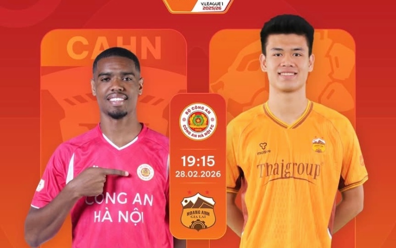 Hanoi Police meet Hoang Anh Gia Lai in round 14 of V.League. Photo: VPF