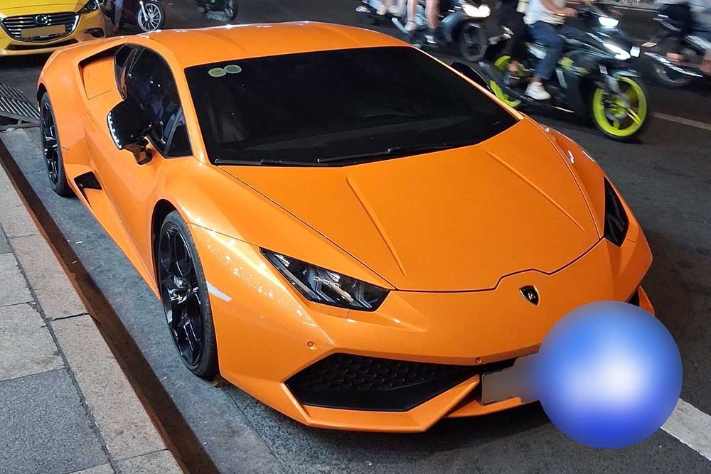 Lamborghini Huracan LP610-4 using a naturally aspirated V10 engine appears on the streets of Ho Chi Minh City. Photo: Tran Khang