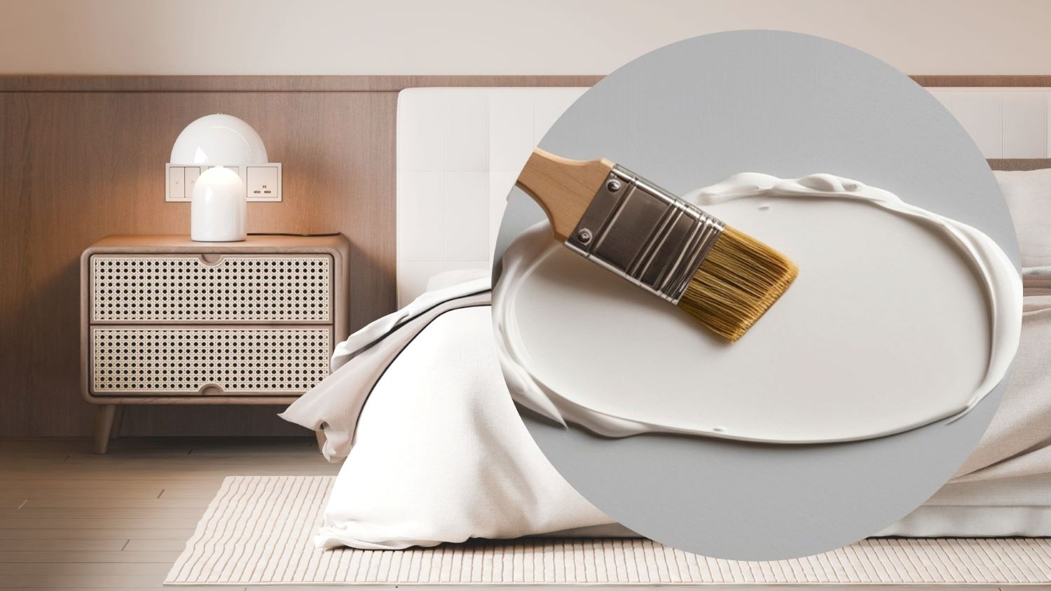 Choosing bright wall paint is the optimal way to optimize space for a small bedroom area. Graphics: Thanh Thanh