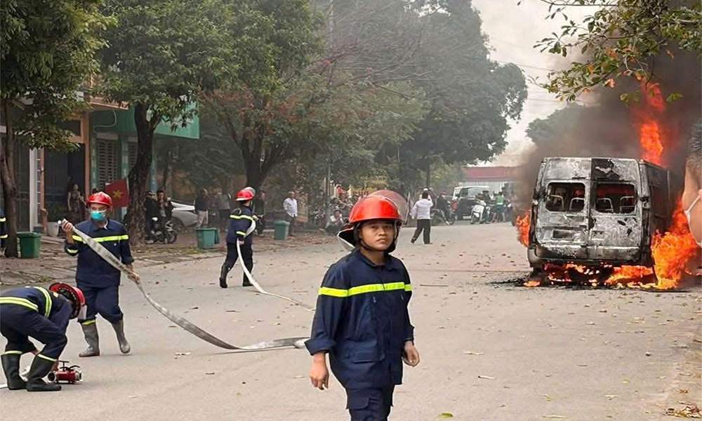 Fire scene. Photo: People provided