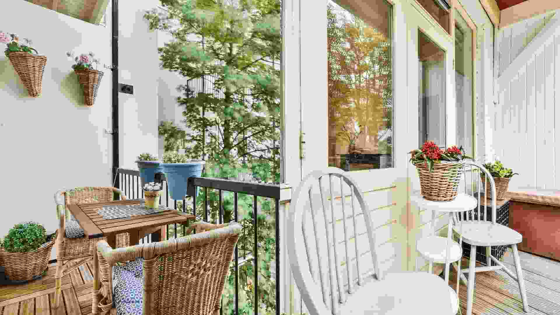 Bright and vibrant balcony design. Graphics: Ha May