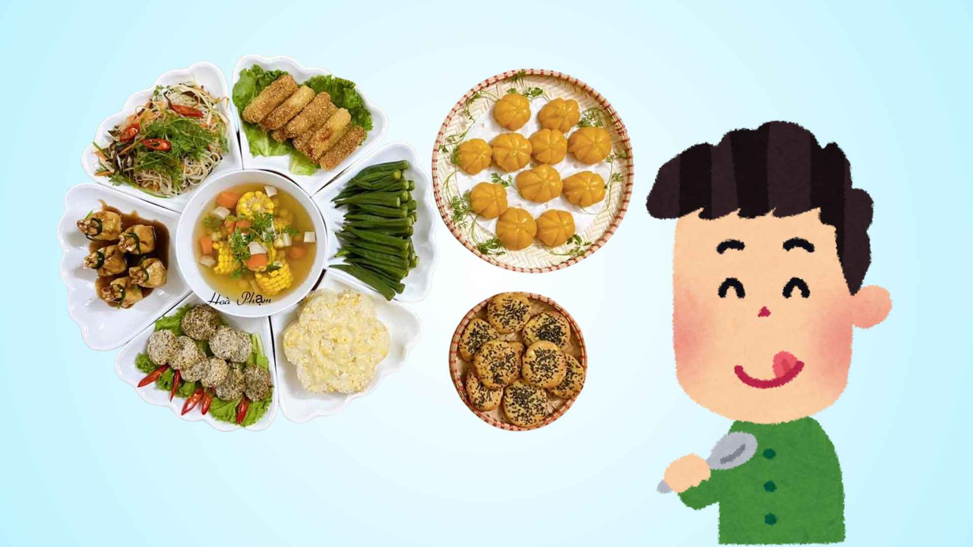 Suggesting a vegetarian feast for the full moon of the first lunar month that is simple and rich in fiber.