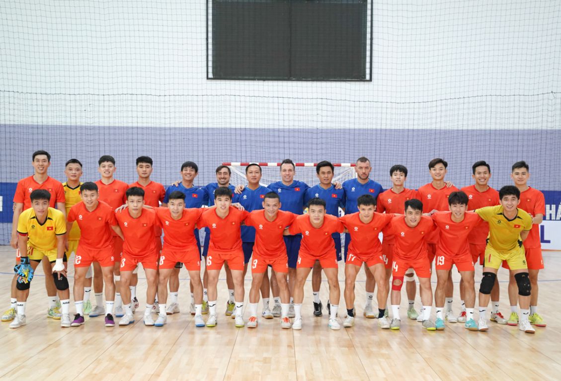 Tuyển futsal nam đang trong giai đoạn chuyển giao lực lượng. Ảnh: VFF