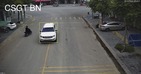 Car owner fined remotely in Bac Ninh. Photo: Bac Ninh Police