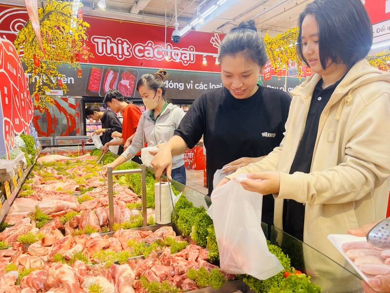 テト(旧正月)直前に豚肉価格が上昇、ホーチミン市のスーパーマーケットが価格安定化に乗り出す.