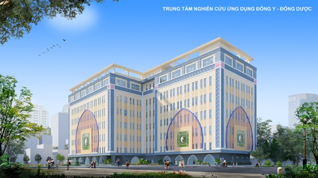 Phối cảnh Trung tâm nghiên cứu ứng dụng Đông y - Đông dược tại TPHCM. Ảnh: ĐVCC