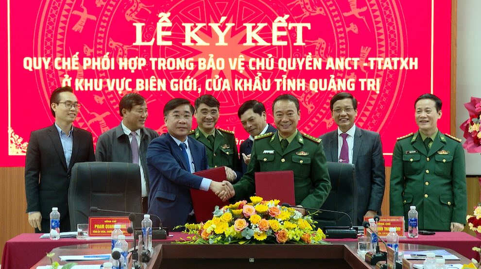 Strengthen coordination to ensure security in important areas of Quang Tri. Photo: Quang Tri Border Guard