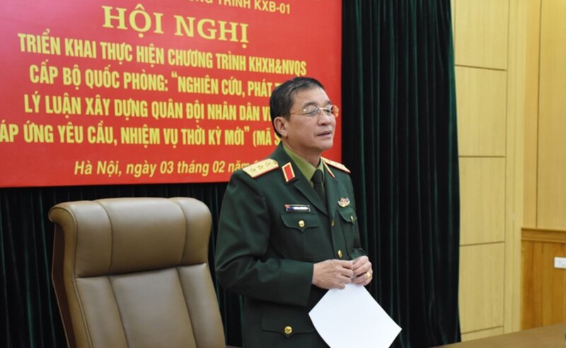 According to Senior Lieutenant General Truong Thien To, the development of the theory of building the Vietnam People's Army is of particular importance. Photo: Ministry of National Defense