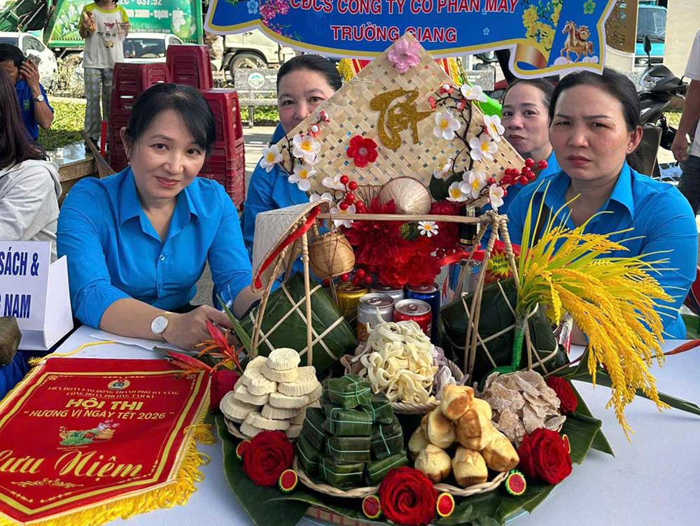 Le syndicat du quartier de Tam Kỳ, Đà Nẵng, organise un concours "Saveurs du Têt". Photo: Syndicat de Đà Nẵng.